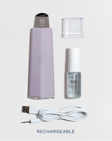 DERMAPORE+ - Lilac | DERMPORE+ device in Lilac, cap, PREP MIST and charging cable