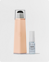DERMAPORE+ - Peach Fuzz | DERMAPORE+ pore extractor in Peach Fuzz shown next to PREP MIST