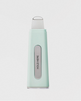 DERMAPORE+ - Sea Foam | DERMPORE+ device in Sea Foam with silver “hold here” strip