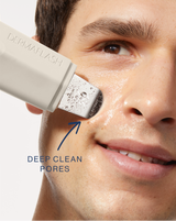 DERMAPORE+ - Stone | Model using DERMAPORE+ in Stone on his cheek