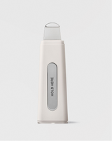 DERMAPORE+ - Stone | DERMPORE+ device in Stone with silver “hold here” strip