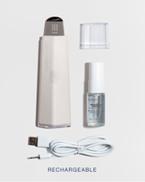DERMAPORE+ - Stone | DERMPORE+ device in Stone, cap, PREP MIST and charging cable