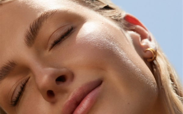 woman getting ready to prep for self tanner