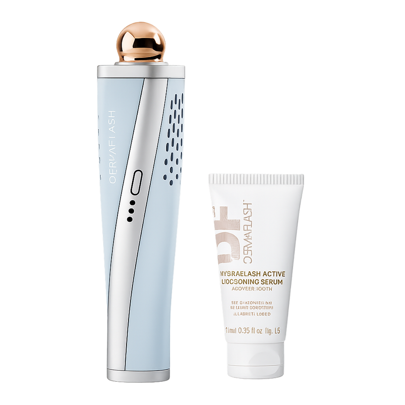 DERMAFLASH LUXE+ Sonic Dermaplaning + Peach Fuzz Removal Set