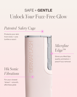 DERMAFLASH LUXE+ - Blush | LUXE+ Sonic Dermaplaning device in Blush 