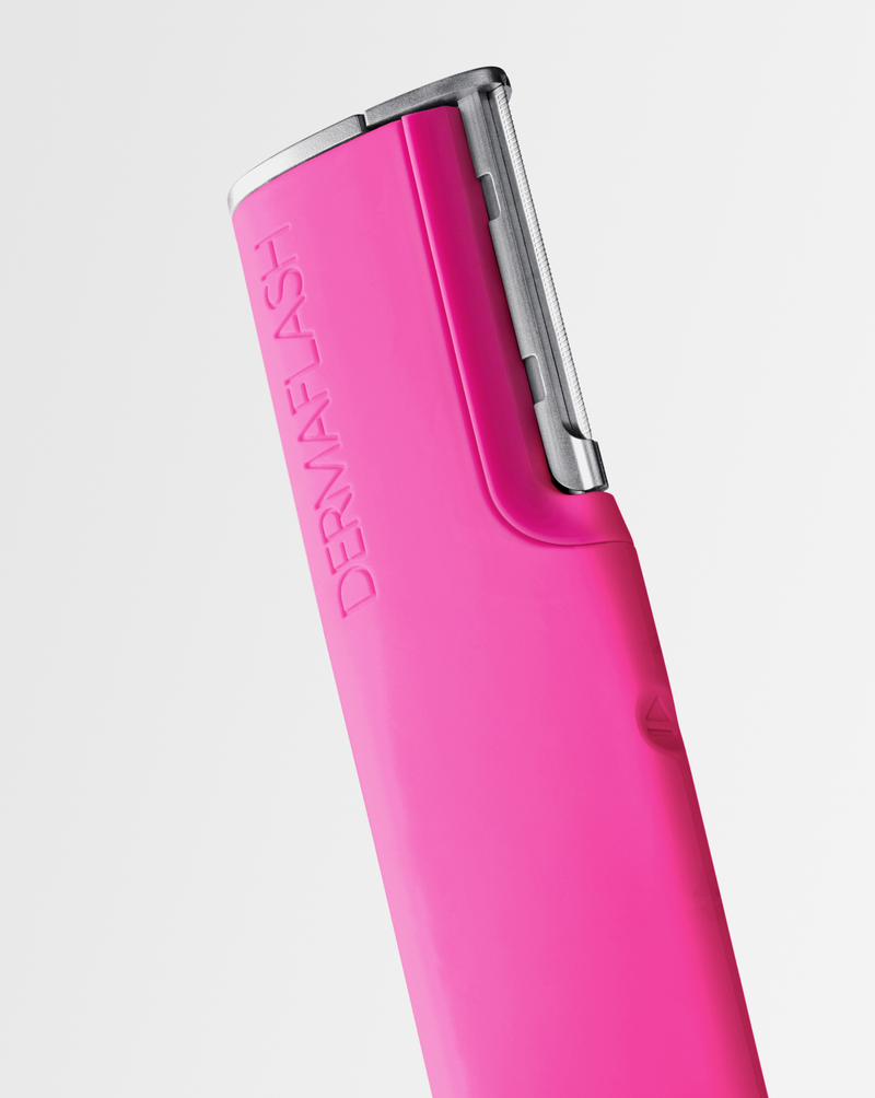 LUXE+ WITH MONTHLY REFILLS - Pop Pink | LUXE+ Sonic Dermaplaning device in Pop Pink 