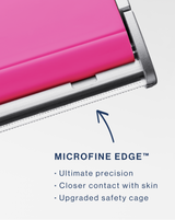 LUXE+ WITH MONTHLY REFILLS - Pop Pink | Closeup of Microfine Edge™ 