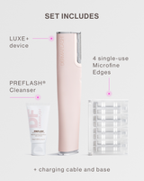 DERMAFLASH LUXE+ - Blush | LUXE+ Sonic Dermaplaning device in Blush 