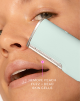 LUXE+ WITH MONTHLY REFILLS - Sea Foam | LUXE+ Sonic Dermaplaning device in Sea Foam