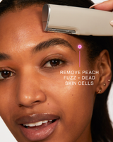 LUXE+ WITH MONTHLY REFILLS - Stone | LUXE+ Sonic Dermaplaning device in Stone 