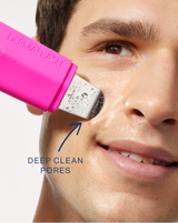 DERMAPORE+ - Pop | Model using DERMAPORE+ in Pop Pink on his cheek 
