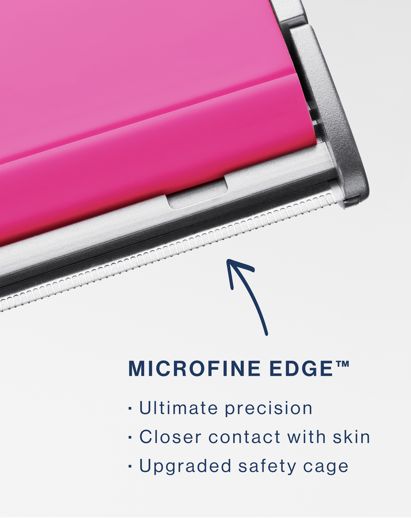 DERMAFLASH LUXE+ - Pop Pink | Closeup of Microfine Edge™ 